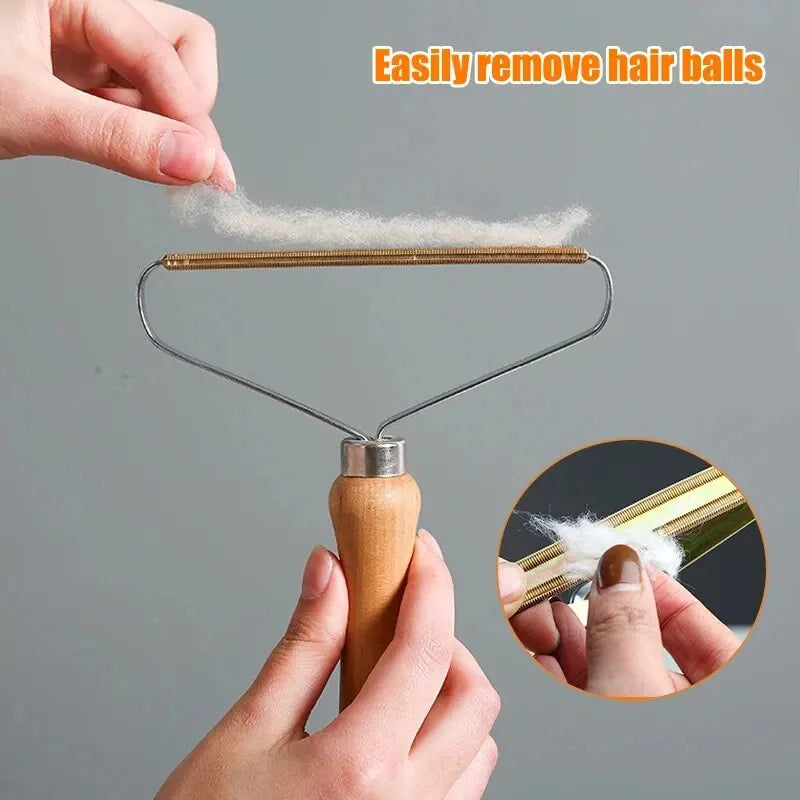 Portable Manual Lint Remover for Carpets, Wool, Coats, and Clothing - Pet Hair Cleaning Tool